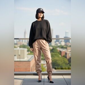 Faux leather  Tan Pants
